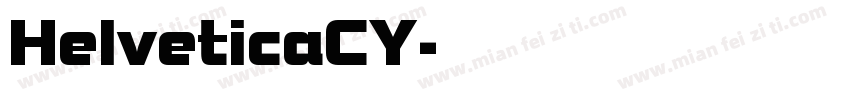 HelveticaCY字体转换