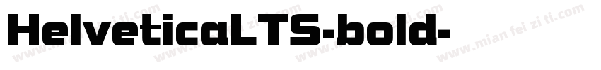 HelveticaLTS-bold字体转换