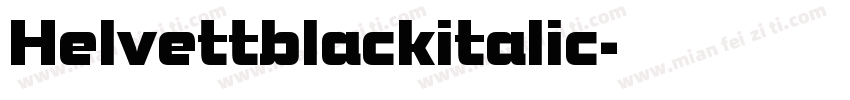 Helvettblackitalic字体转换