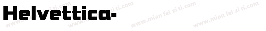 Helvettica字体转换