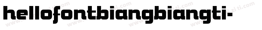hellofontbiangbiangti字体转换
