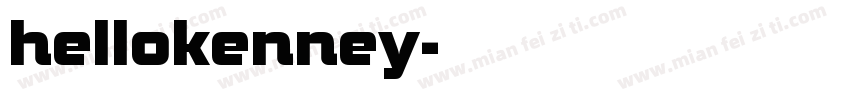 hellokenney字体转换