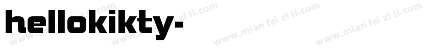 hellokikty字体转换