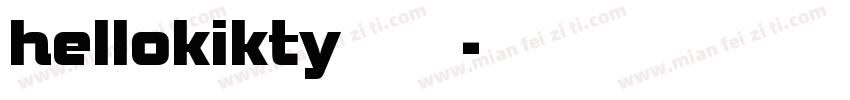 hellokikty碎花字体转换