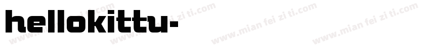 hellokittu字体转换