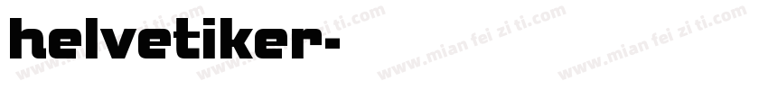 helvetiker字体转换