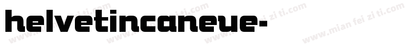 helvetincaneue字体转换