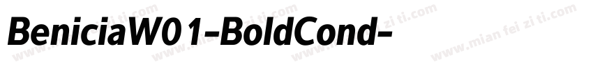 BeniciaW01-BoldCond字体转换