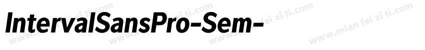 IntervalSansPro-Sem字体转换