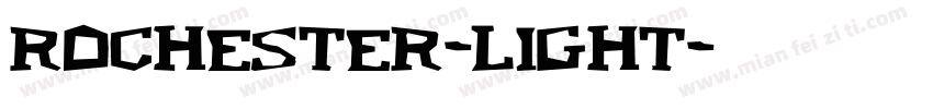 Rochester-Light字体转换
