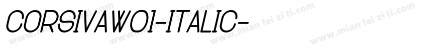 CorsivaW01-Italic字体转换