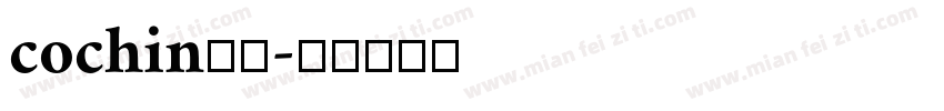 cochin字体字体转换