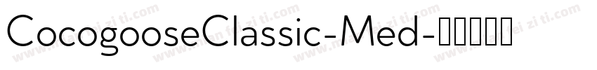 CocogooseClassic-Med字体转换