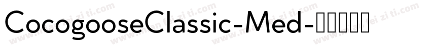 CocogooseClassic-Med字体转换