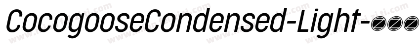 CocogooseCondensed-Light字体转换