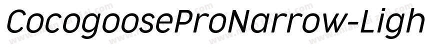 CocogooseProNarrow-Light字体转换