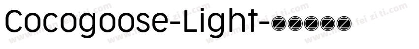 Cocogoose-Light字体转换