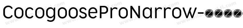CocogooseProNarrow字体转换