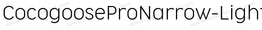 CocogooseProNarrow-Light字体转换