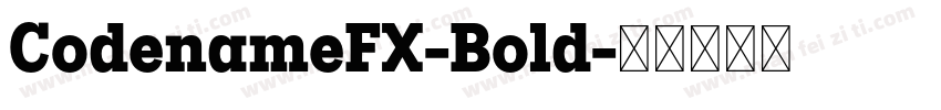 CodenameFX-Bold字体转换