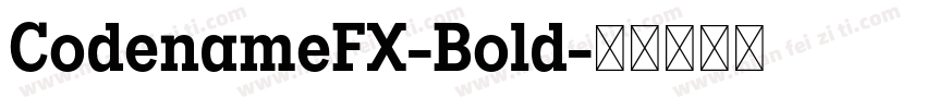 CodenameFX-Bold字体转换