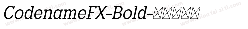 CodenameFX-Bold字体转换