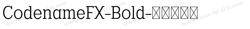 CodenameFX-Bold字体转换