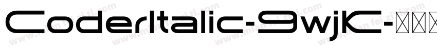CoderItalic-9wjK字体转换