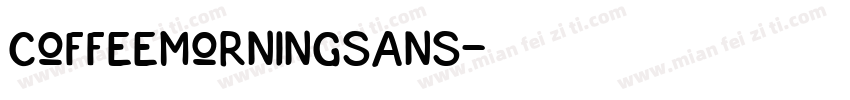CoffeeMorningSans字体转换
