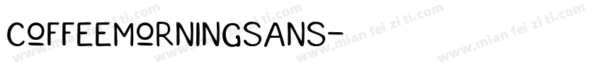 CoffeeMorningSans字体转换
