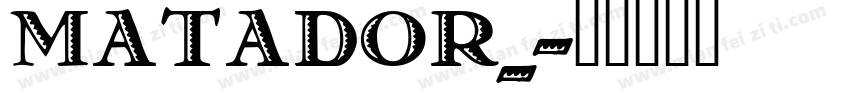 MATADOR_字体转换