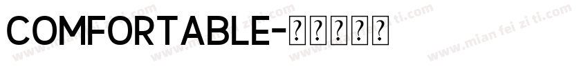 comfortable字体转换