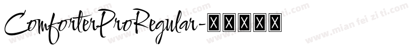 ComforterProRegular字体转换