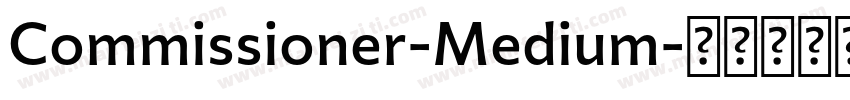 Commissioner-Medium字体转换