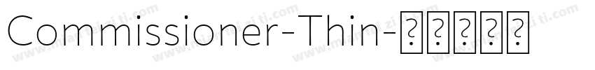 Commissioner-Thin字体转换