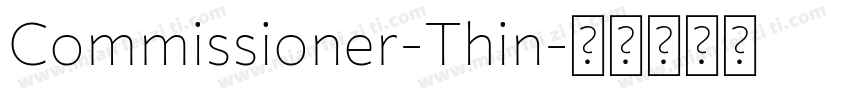Commissioner-Thin字体转换