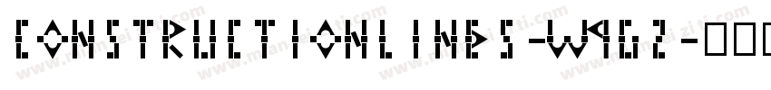 ConstructionLines-w9g2字体转换