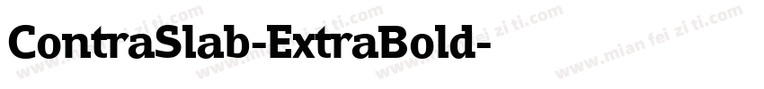 ContraSlab-ExtraBold字体转换