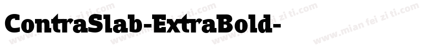 ContraSlab-ExtraBold字体转换