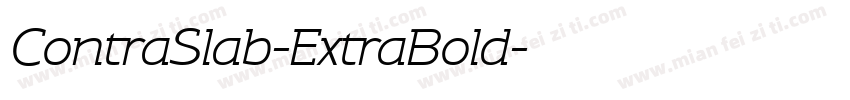 ContraSlab-ExtraBold字体转换