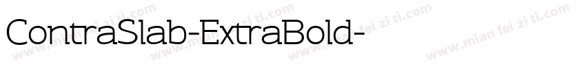 ContraSlab-ExtraBold字体转换