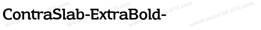 ContraSlab-ExtraBold字体转换