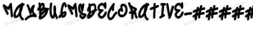 MaybugMSDecorative字体转换