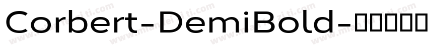 Corbert-DemiBold字体转换
