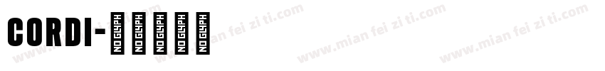 cordi字体转换