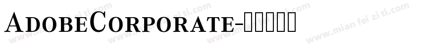 AdobeCorporate字体转换