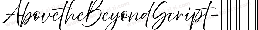 AbovetheBeyondScript字体转换