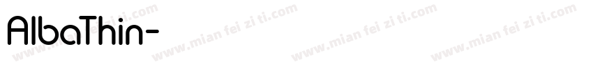 AlbaThin字体转换