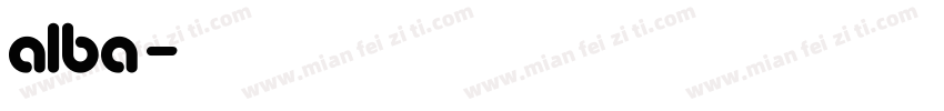 alba字库字体转换