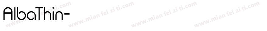 AlbaThin字体转换